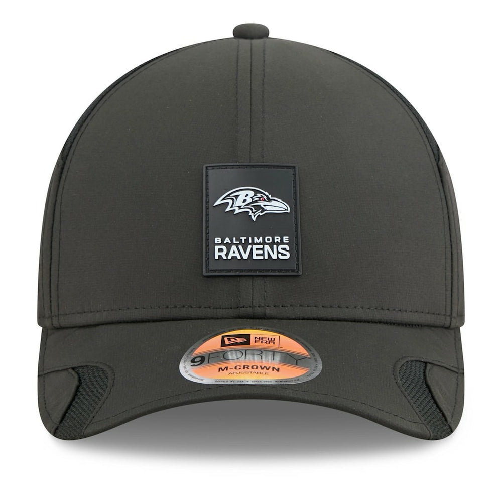 Baltimore Ravens New Era Youth 2025 Sideline 9FORTY Adjustable Hat Black - NFL