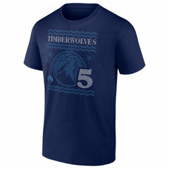 NBA - Anthony Edwards Minnesota Timberwolves Ugly Sweater Name & Number T-Shirt - Navy