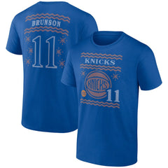 NBA - Jalen Brunson New York Knicks Ugly Sweater Name & Number T-Shirt - Blue