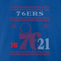 NBA - Joel Embiid Philadelphia 76ers Ugly Sweater Name & Number T-Shirt - Royal