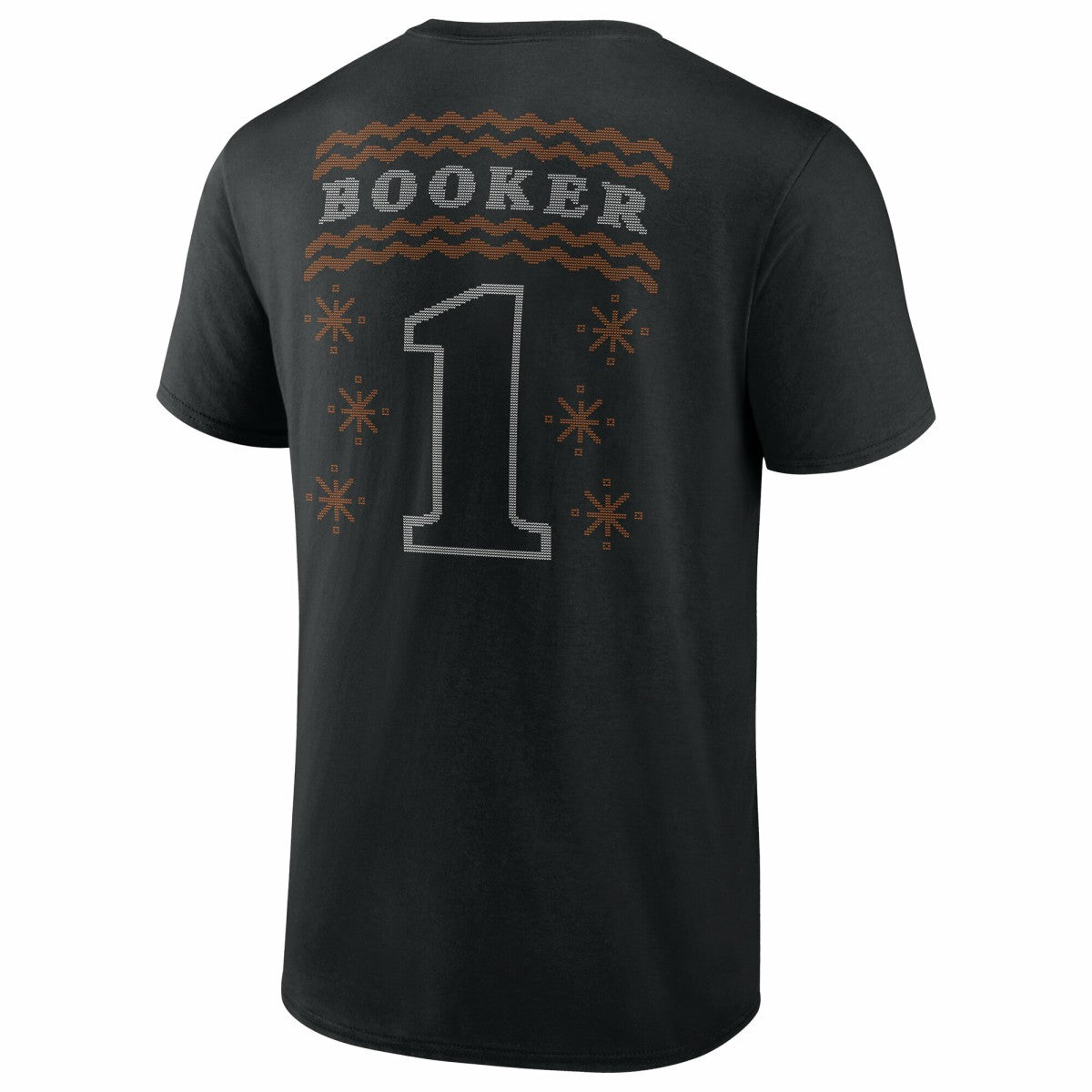 NBA - Devin Booker Phoenix Suns Ugly Sweater Name & Number T-Shirt - Black
