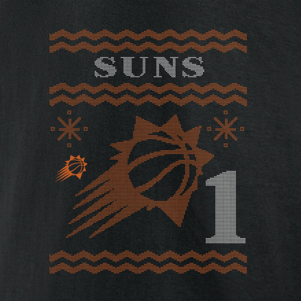 NBA - Devin Booker Phoenix Suns Ugly Sweater Name & Number T-Shirt - Black