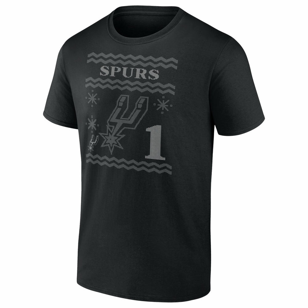 NBA - Victor Wembanyama San Antonio Spurs Ugly Sweater Name & Number T-Shirt - Black