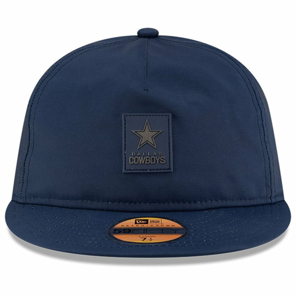 Dallas Cowboys New Era 2025 Sideline Retro Crown 59FIFTY Fitted Hat Navy - NFL