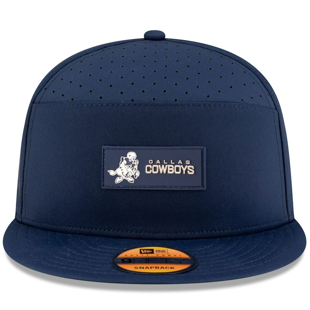 Dallas Cowboys New Era 2025 Sideline Throwback Split Panel 9FIFTY Snapback Hat Navy - NFL