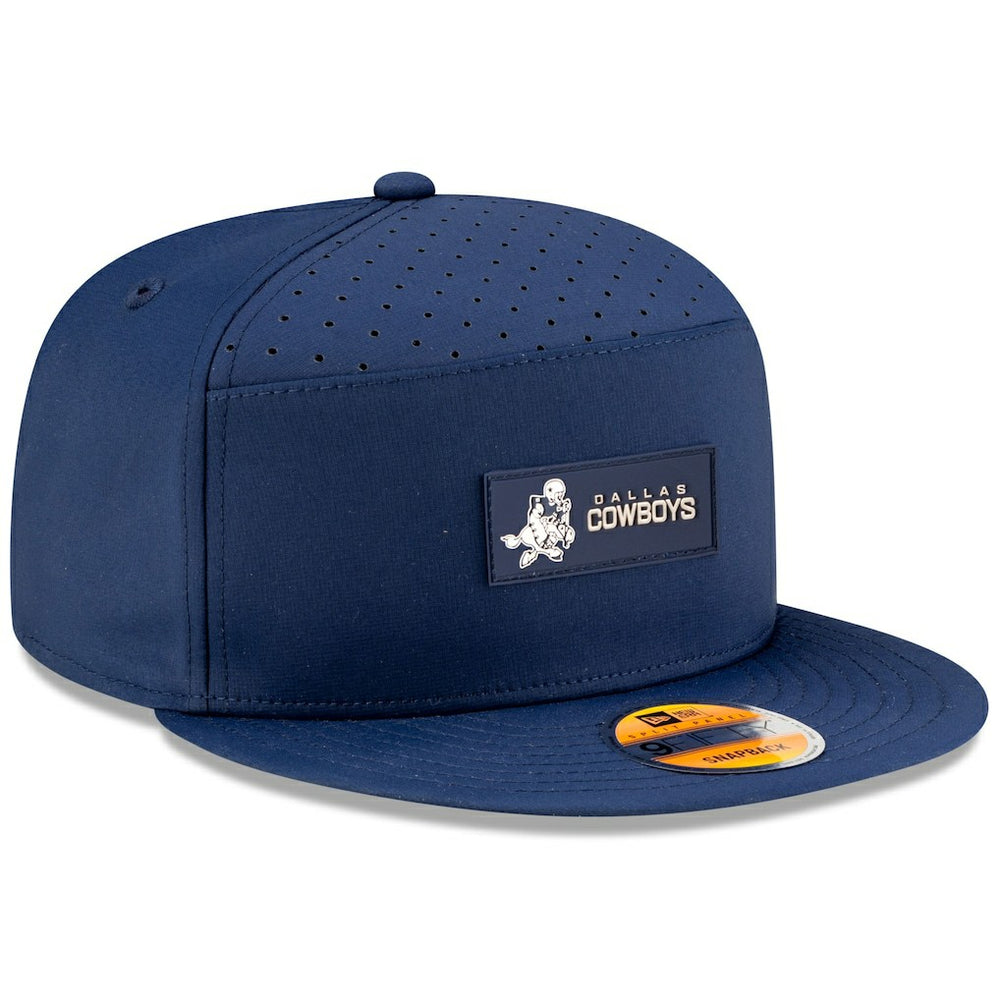Dallas Cowboys New Era 2025 Sideline Throwback Split Panel 9FIFTY Snapback Hat Navy - NFL