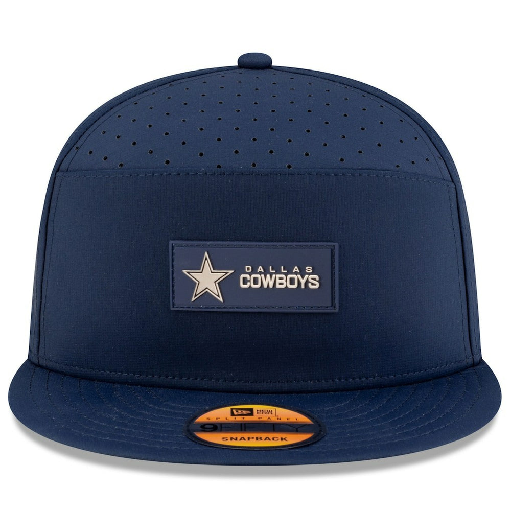 Dallas Cowboys New Era 2025 Sideline Split Panel 9FIFTY Snapback Hat Navy - NFL