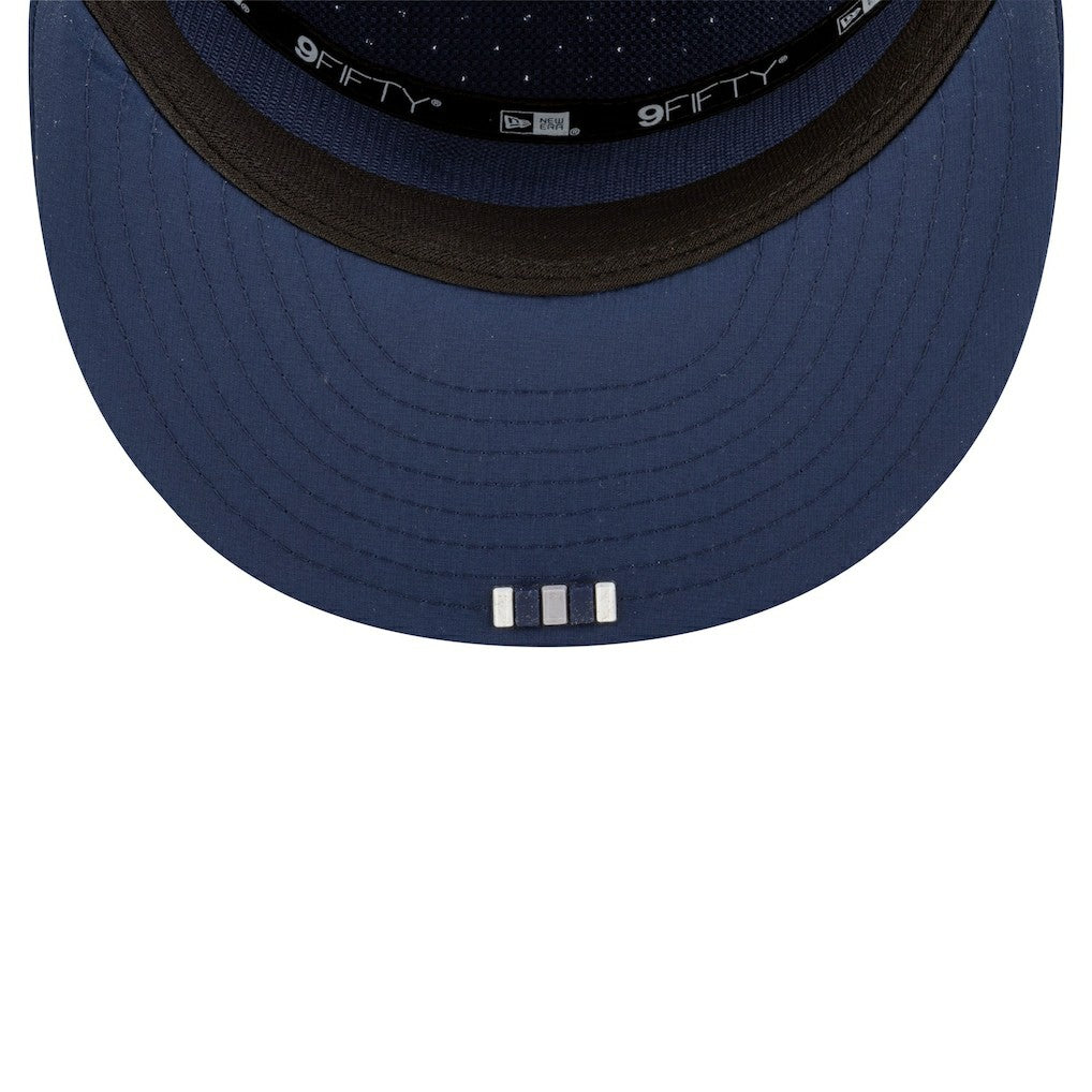 Dallas Cowboys New Era 2025 Sideline Split Panel 9FIFTY Snapback Hat Navy - NFL