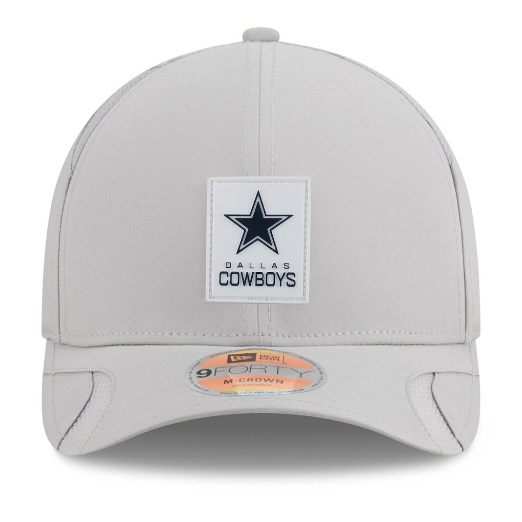 Dallas Cowboys New Era 2025 Sideline M-Crown 9FORTY Adjustable Hat Gray - NFL