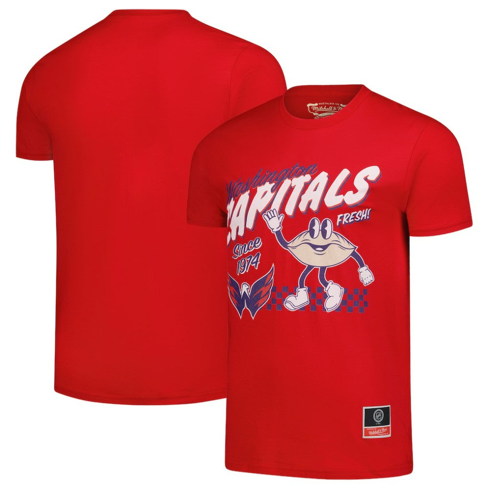 Washington Capitals Mitchell & Ness Local Food T-Shirt Red