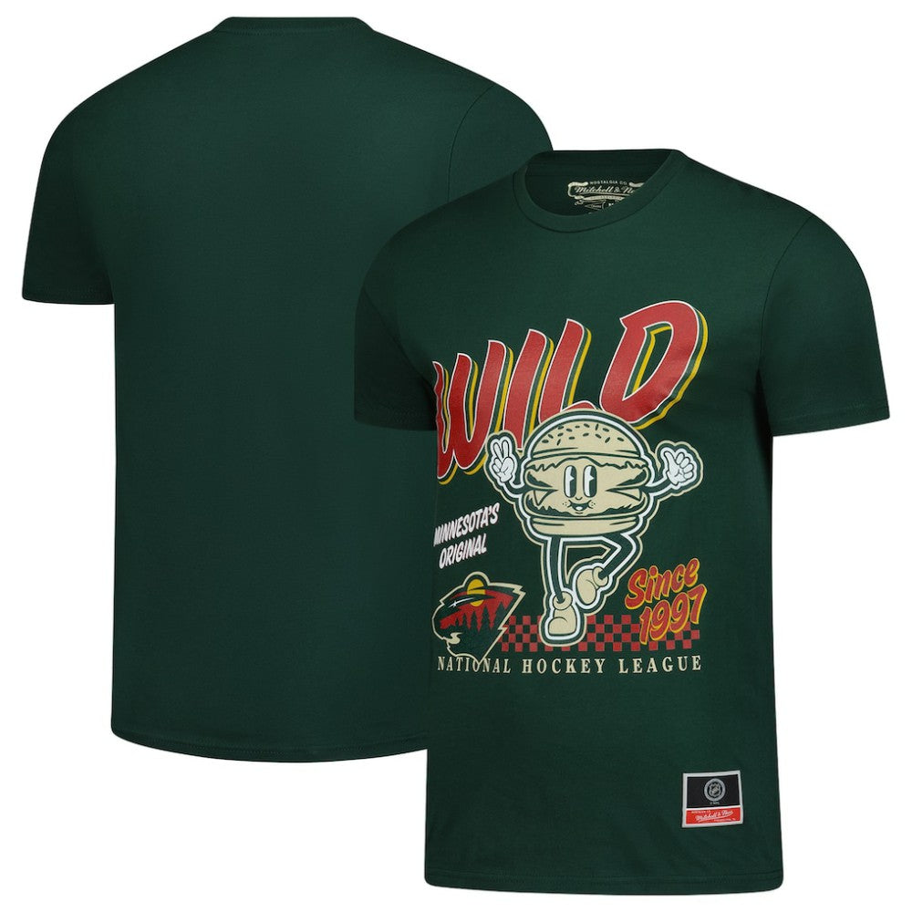 Minnesota Wild - Mitchell & Ness Local Food T-Shirt Green