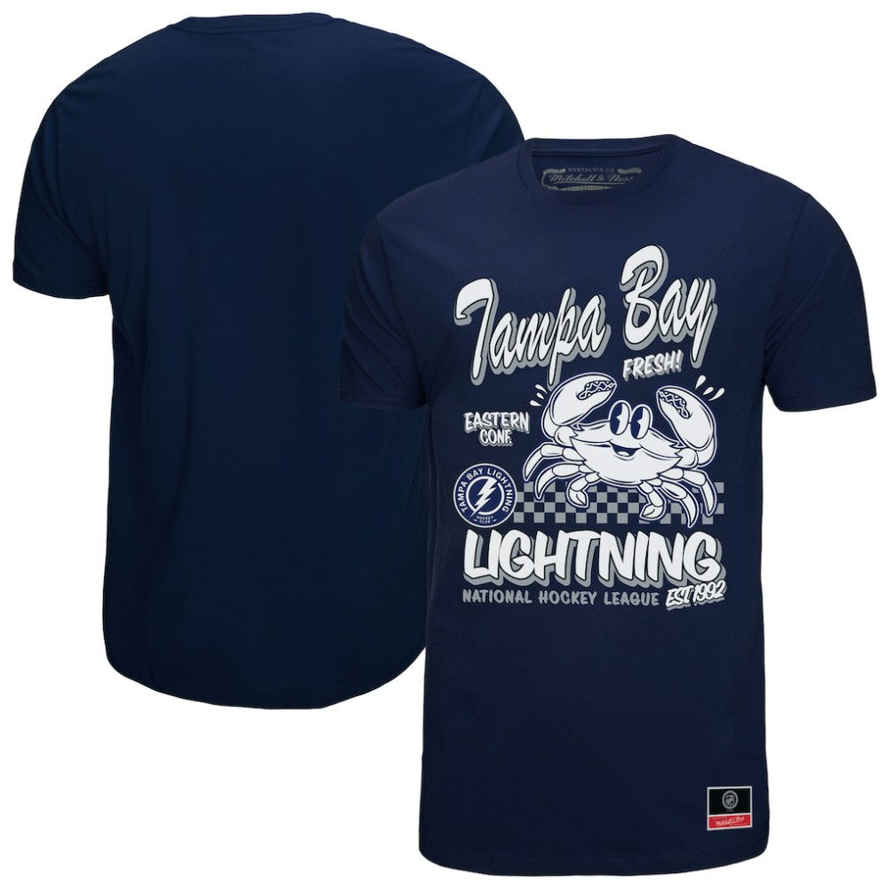 Tampa Bay Lightning - Mitchell & Ness Local Food T-Shirt Navy