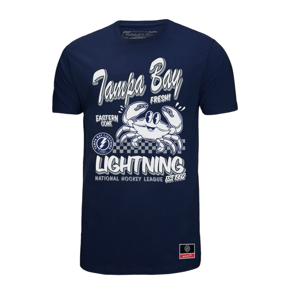 Tampa Bay Lightning - Mitchell & Ness Local Food T-Shirt Navy