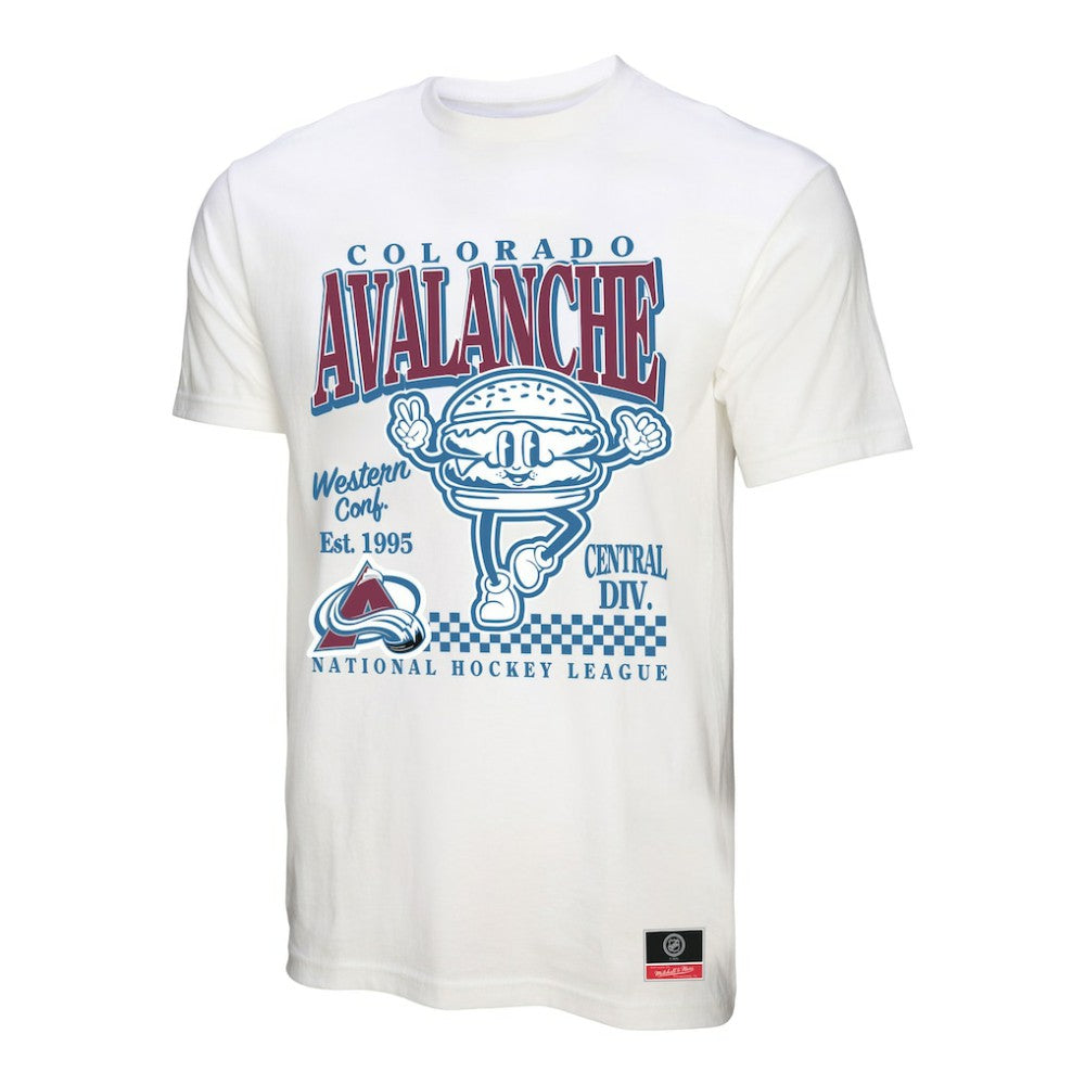 Colorado Avalanche - Mitchell & Ness Local Food T-Shirt White