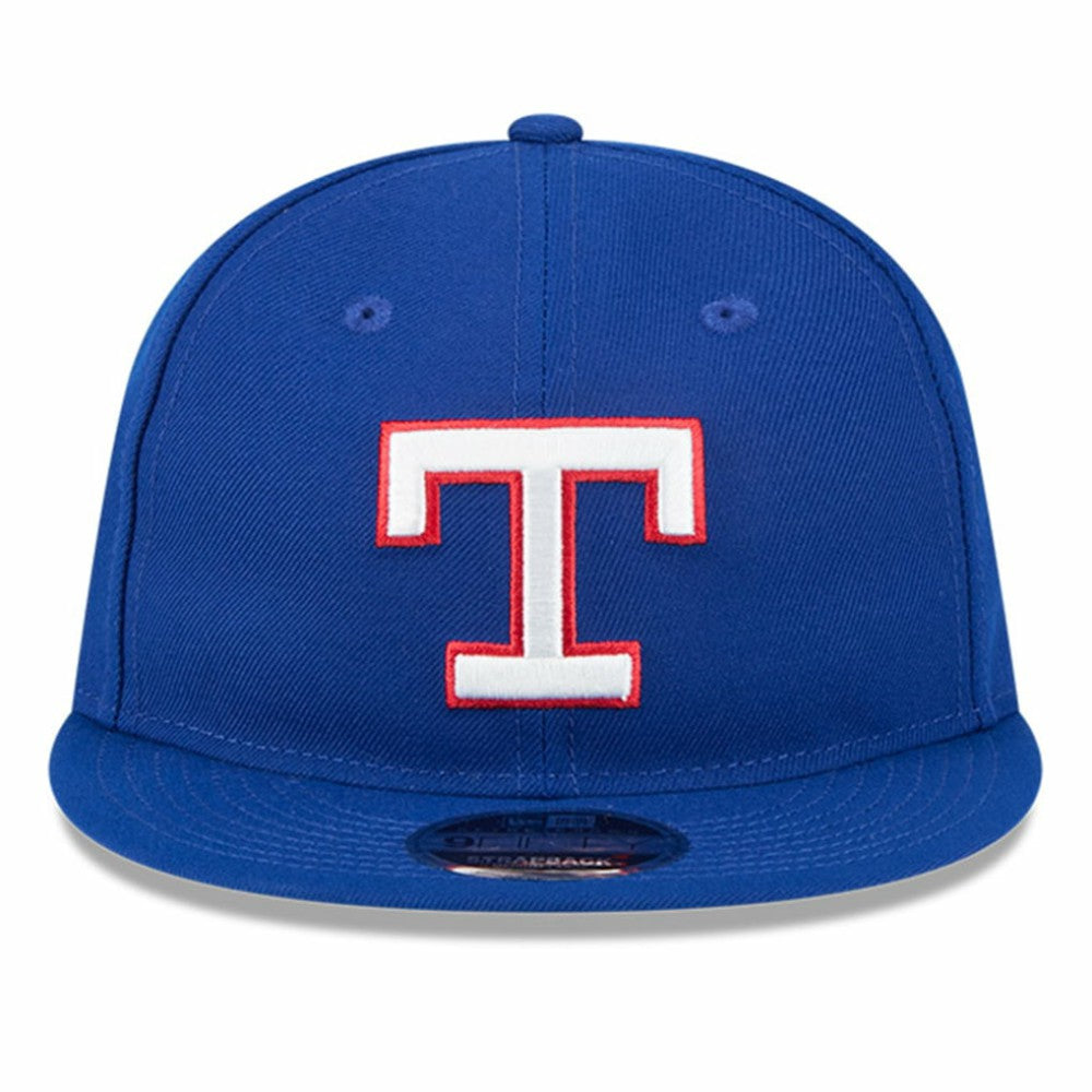 Texas Rangers New Era Baseball Hall of Fame Retro Crown 9FIFTY Adjustable Hat Lifestyle