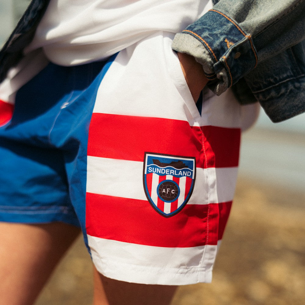 Sunderland Hummel Away Swim Shorts - Blue