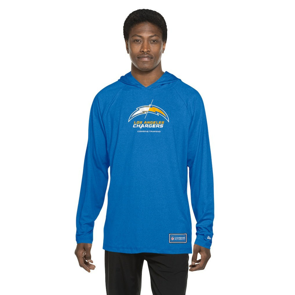 Los Angeles Chargers New Era Functional Fandom Hoodie Blue - NFL