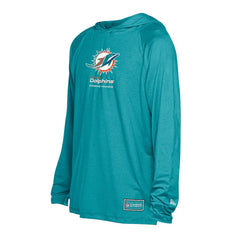 Miami Dolphins New Era Functional Fandom Hoodie Aqua - NFL