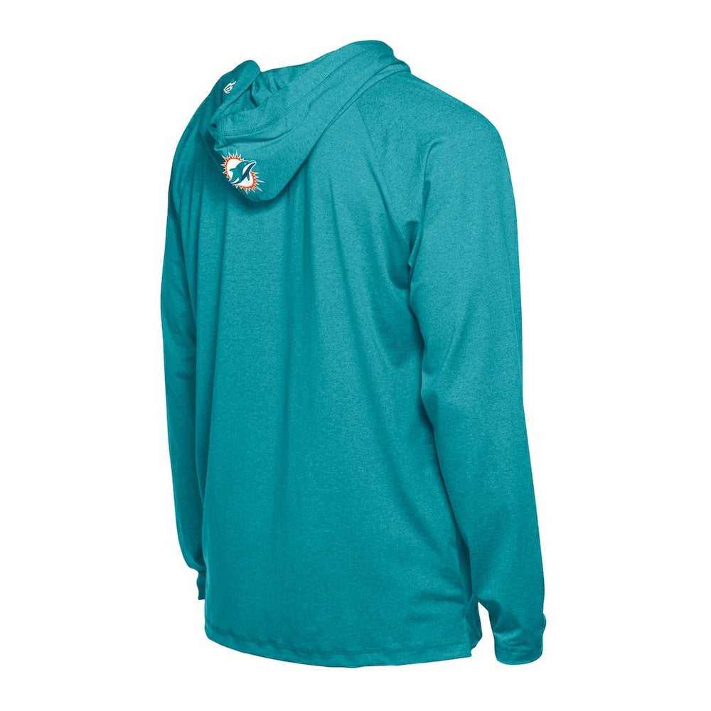 Miami Dolphins New Era Functional Fandom Hoodie Aqua - NFL