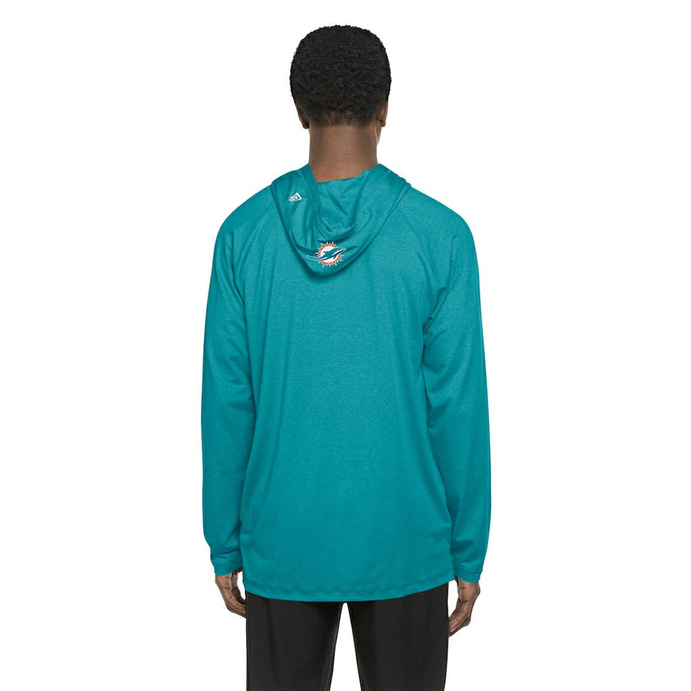 Miami Dolphins New Era Functional Fandom Hoodie Aqua - NFL