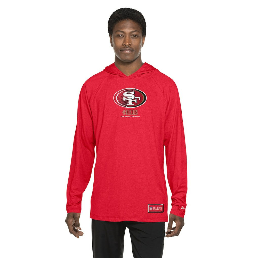 San Francisco 49ers New Era Functional Fandom Hoodie Scarlet - NFL