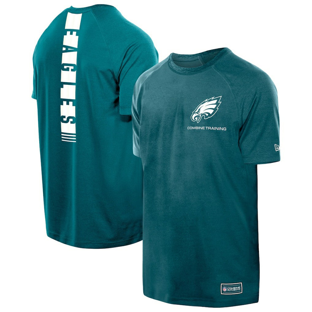Philadelphia Eagles New Era Functional Fandom Reflective T-Shirt Midnight Green - NFL