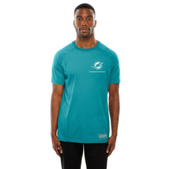 Miami Dolphins New Era Functional Fandom Reflective T-Shirt Aqua - NFL
