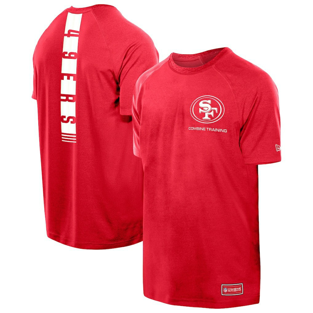 San Francisco 49ers New Era Functional Fandom Reflective T-Shirt Scarlet - NFL