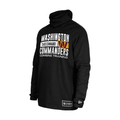 Washington Commanders New Era Functional Fandom Balaclava Helmet Stripe Tri-Blend Hoodie Black - NFL