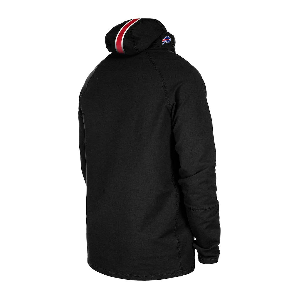 Buffalo Bills New Era Functional Fandom Balaclava Helmet Stripe Tri-Blend Hoodie Black - NFL