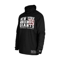 New York Giants New Era Functional Fandom Balaclava Helmet Stripe Tri-Blend Hoodie Black - NFL