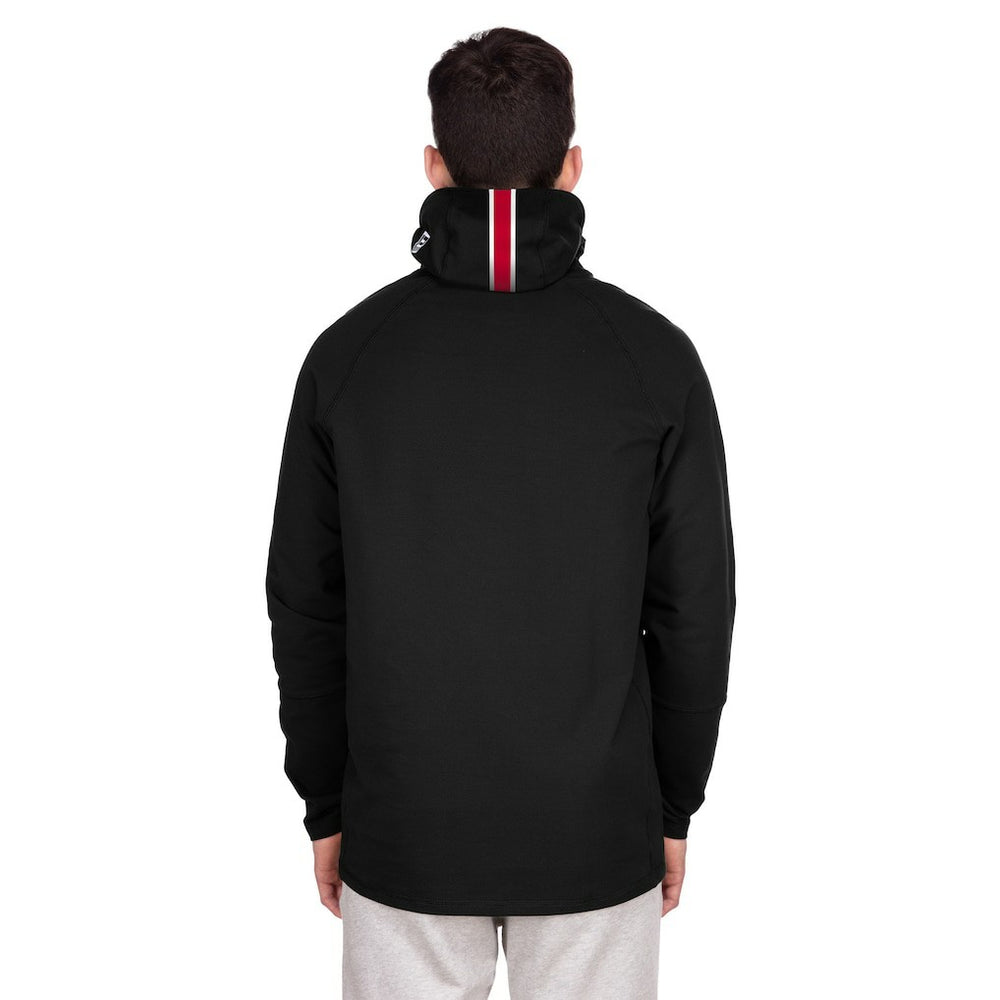 New York Giants New Era Functional Fandom Balaclava Helmet Stripe Tri-Blend Hoodie Black - NFL