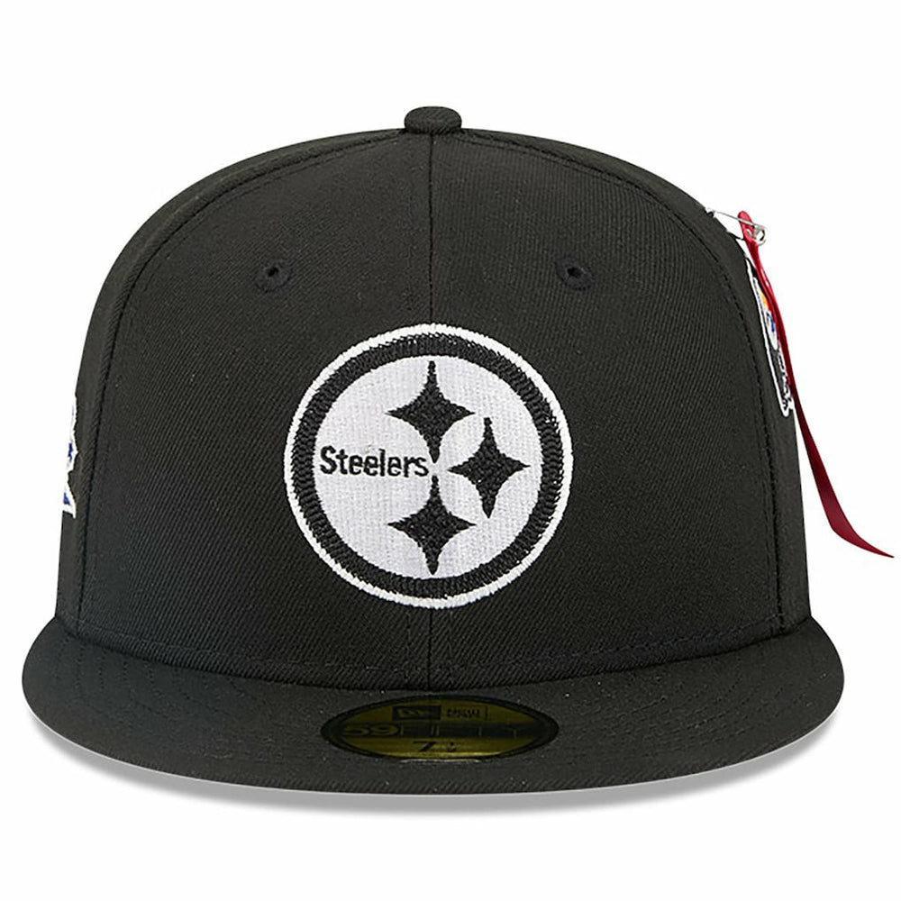 Pittsburgh Steelers New Era x Alpha Industries 59FIFTY Fitted Hat Black - NFL