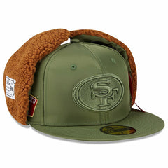 San Francisco 49ers New Era x Alpha Industries Dog Ears 59FIFTY Fitted Hat Olive - NFL