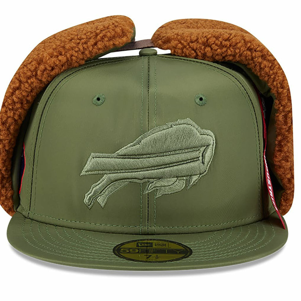 Buffalo Bills New Era x Alpha Industries Dog Ears 59FIFTY Fitted Hat Olive - NFL