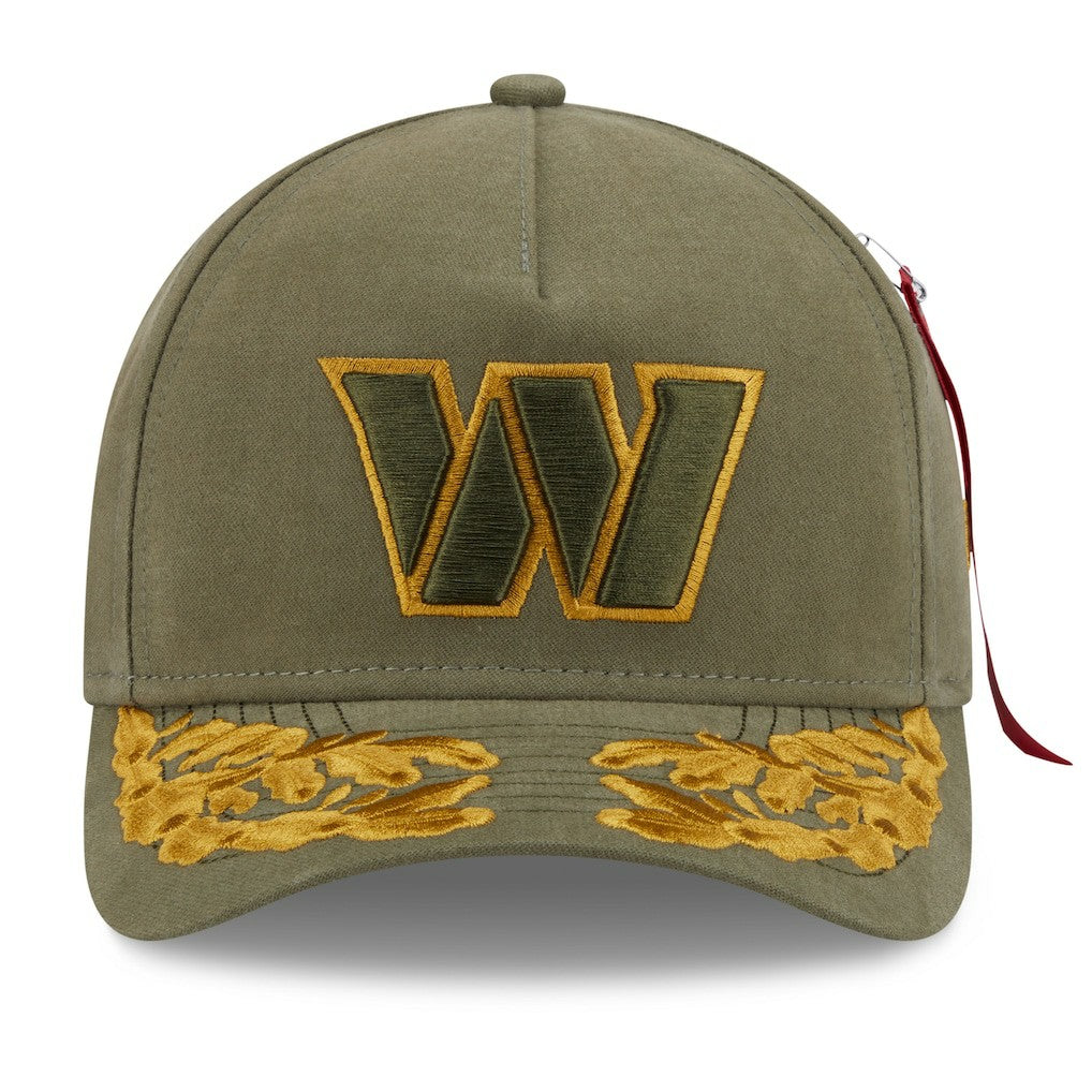 Washington Commanders New Era x Alpha Industries A-Frame 9FORTY Adjustable Hat Olive - NFL