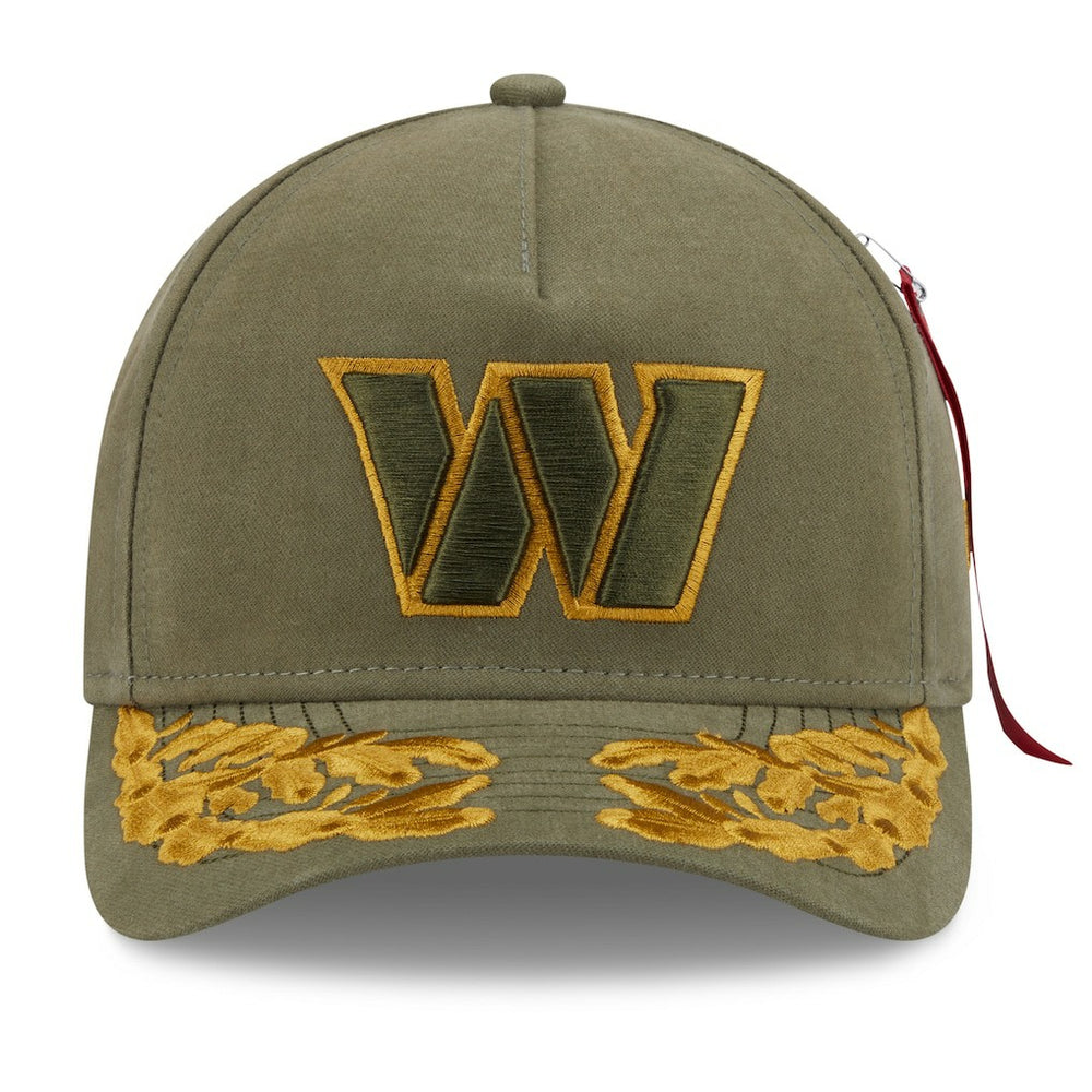Washington Commanders New Era x Alpha Industries A-Frame 9FORTY Adjustable Hat Olive - NFL