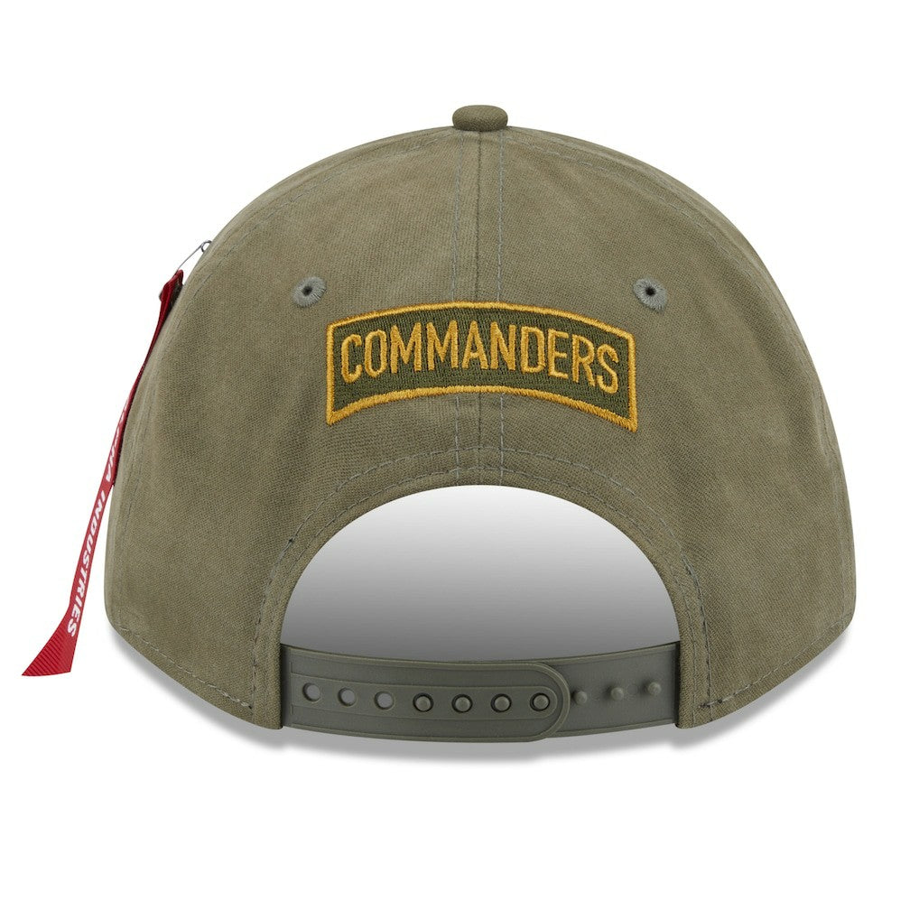 Washington Commanders New Era x Alpha Industries A-Frame 9FORTY Adjustable Hat Olive - NFL