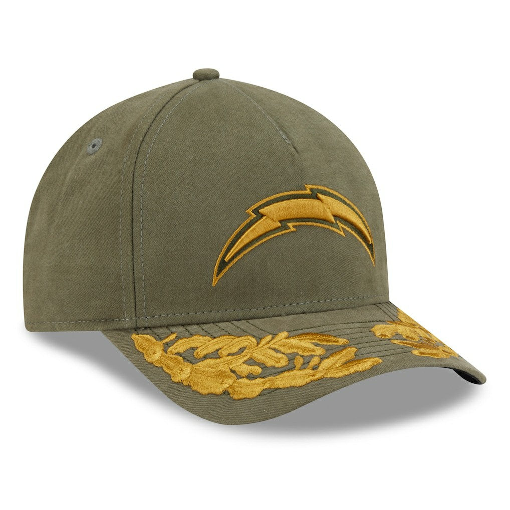 Los Angeles Chargers New Era x Alpha Industries A-Frame 9FORTY Adjustable Hat Olive - NFL