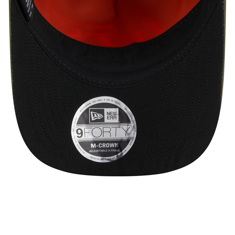 New York Jets New Era x Alpha Industries A-Frame 9FORTY Adjustable Hat Olive - NFL