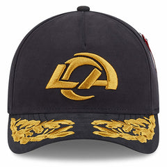Los Angeles Rams New Era x Alpha Industries A-Frame 9FORTY Adjustable Hat Black - NFL