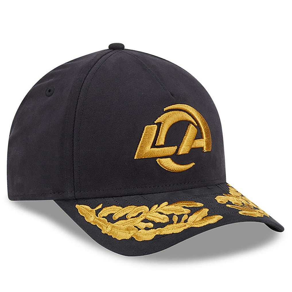 Los Angeles Rams New Era x Alpha Industries A-Frame 9FORTY Adjustable Hat Black - NFL