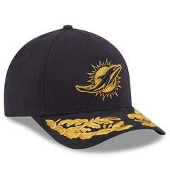 Miami Dolphins New Era x Alpha Industries A-Frame 9FORTY Adjustable Hat Black - NFL