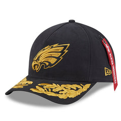 Philadelphia Eagles New Era x Alpha Industries A-Frame 9FORTY Adjustable Hat Black - NFL