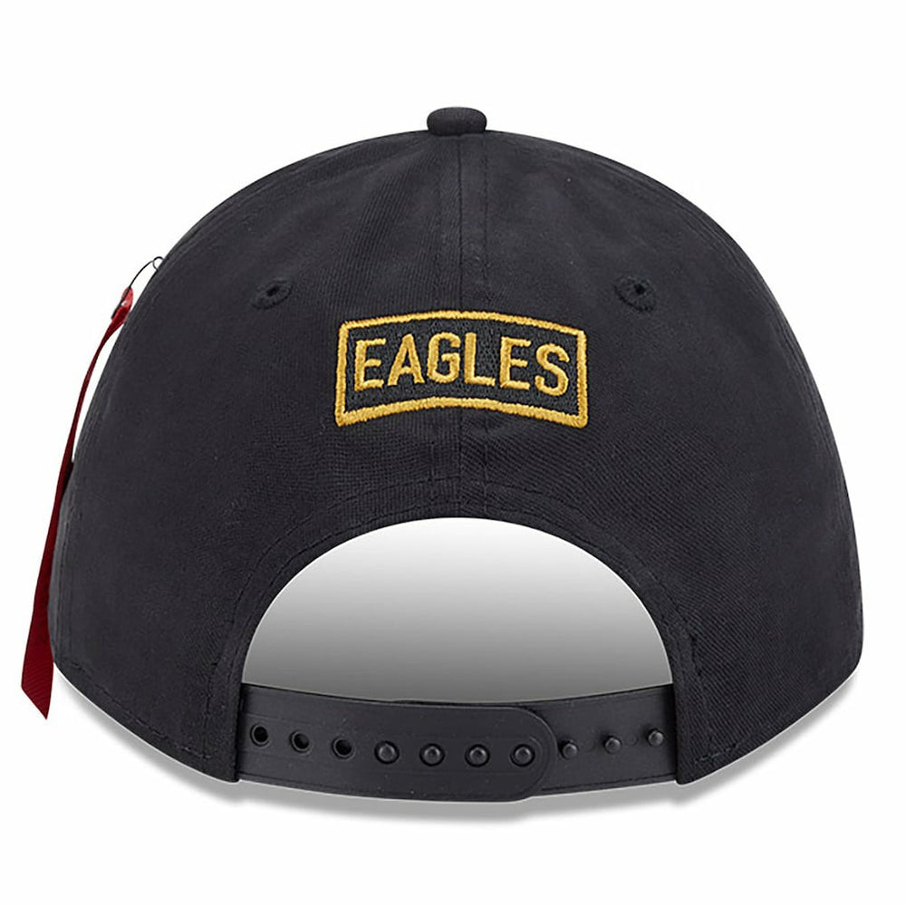 Philadelphia Eagles New Era x Alpha Industries A-Frame 9FORTY Adjustable Hat Black - NFL