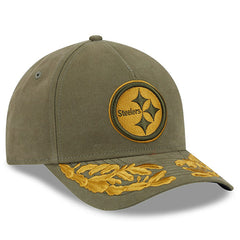 Pittsburgh Steelers New Era x Alpha Industries A-Frame 9FORTY Adjustable Hat Olive - NFL