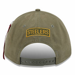 Pittsburgh Steelers New Era x Alpha Industries A-Frame 9FORTY Adjustable Hat Olive - NFL