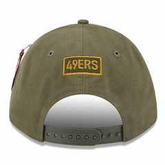 San Francisco 49ers New Era x Alpha Industries A-Frame 9FORTY Adjustable Hat Olive - NFL