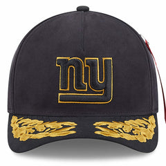 New York Giants New Era x Alpha Industries A-Frame 9FORTY Adjustable Hat Black - NFL