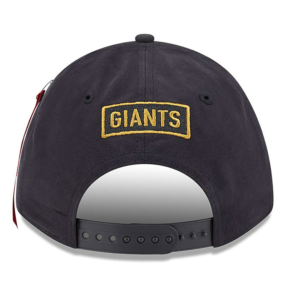 New York Giants New Era x Alpha Industries A-Frame 9FORTY Adjustable Hat Black - NFL